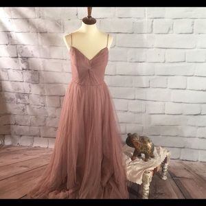 BHLDN Anthropologie Watters Rose Tinsley Dress